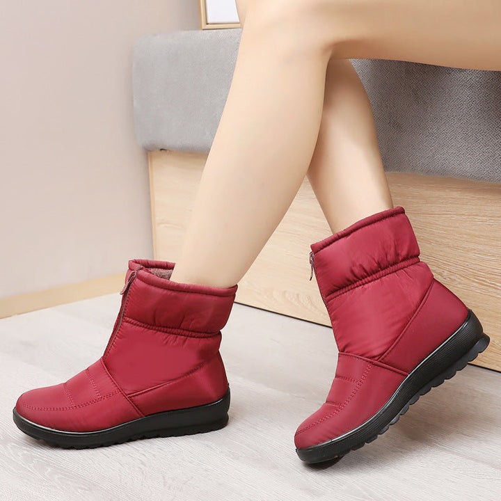 Bottines plates d'hiver décontractées imperméables pour femmes | Parfaites pour les activités de plein air