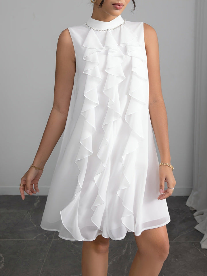 Damen Sommerliches Kleid mit raffinierten Rüschendetails