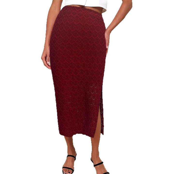 Gonna a matita da donna con design strutturato e spacco laterale