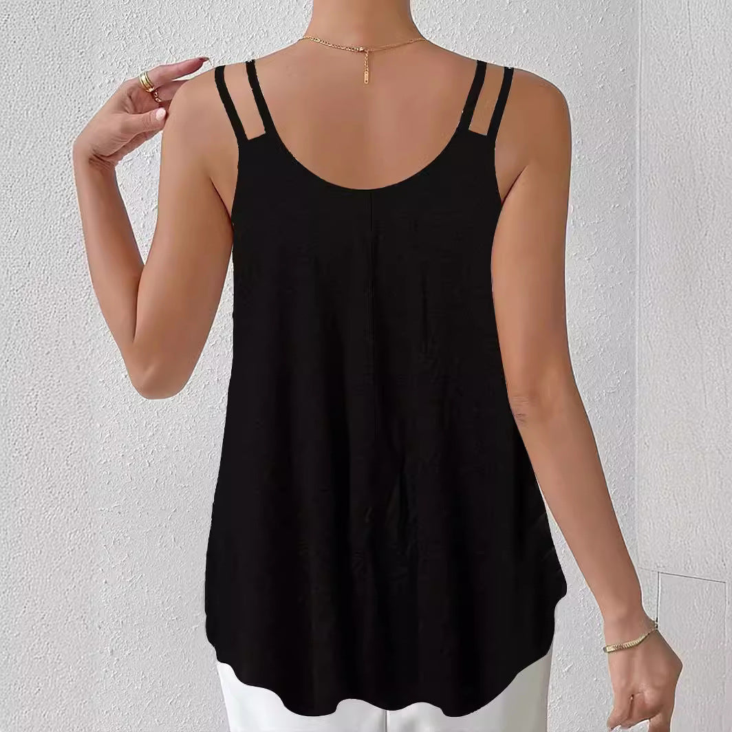Damen ärmelloses Top mit exquisitem Paisleymuster und bequemem Schnitt