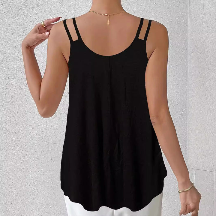 Damen ärmelloses Top mit exquisitem Paisleymuster und bequemem Schnitt