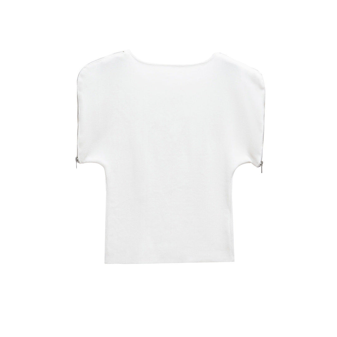 Top da donna con maniche con cerniera – Leggero, traspirante e alla moda