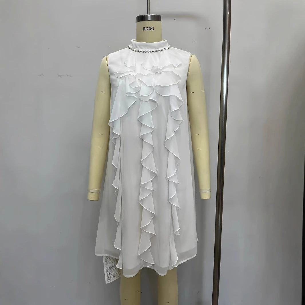 Damen Sommerliches Kleid mit raffinierten Rüschendetails