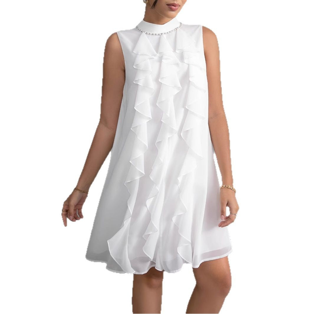 Damen Sommerliches Kleid mit raffinierten Rüschendetails