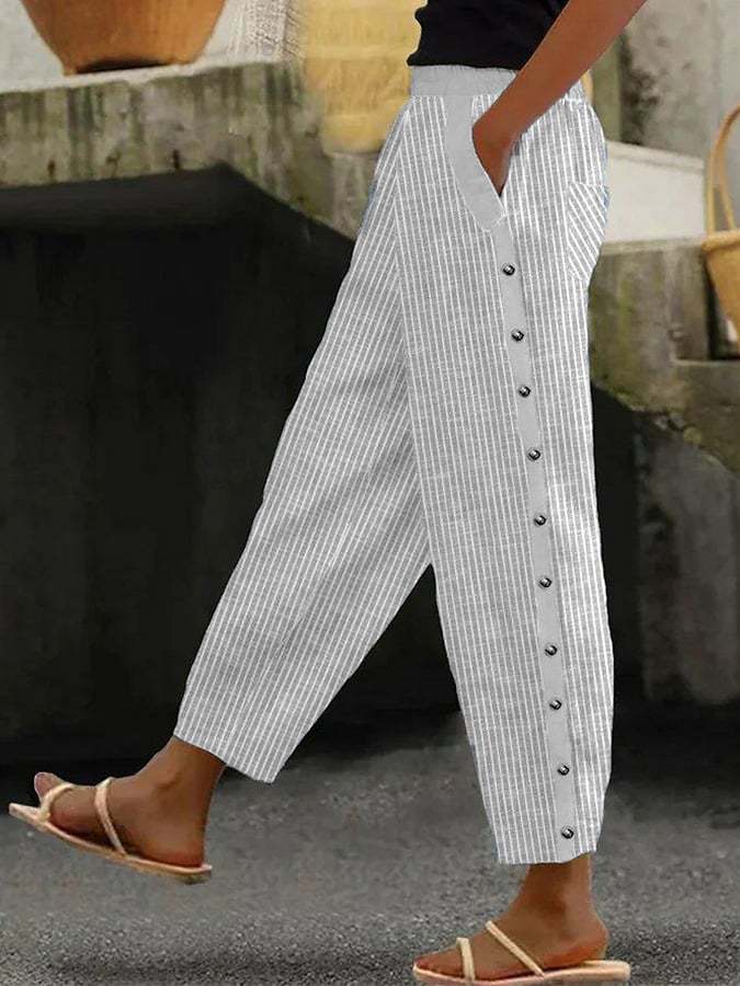 Heloise - Pantalon - Décontracté - Lin - Pour le quotidien pour femmes