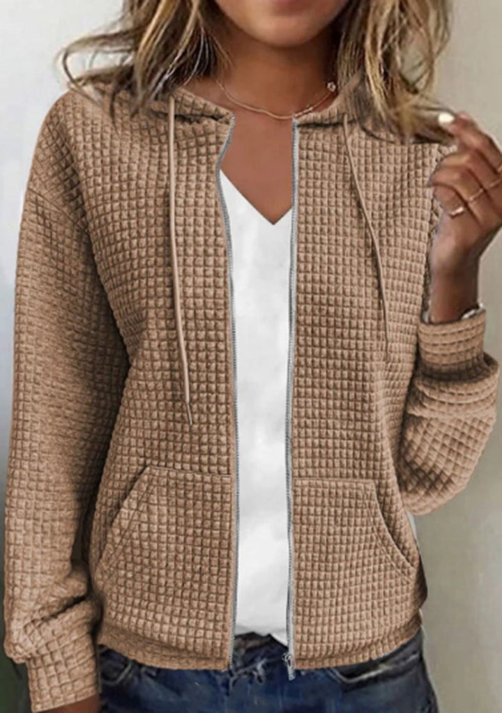 Sandra | Veste décontractée avec poche en couleur unie