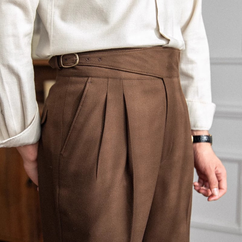 Zeke - Pantalon élégant pour homme avec boucle