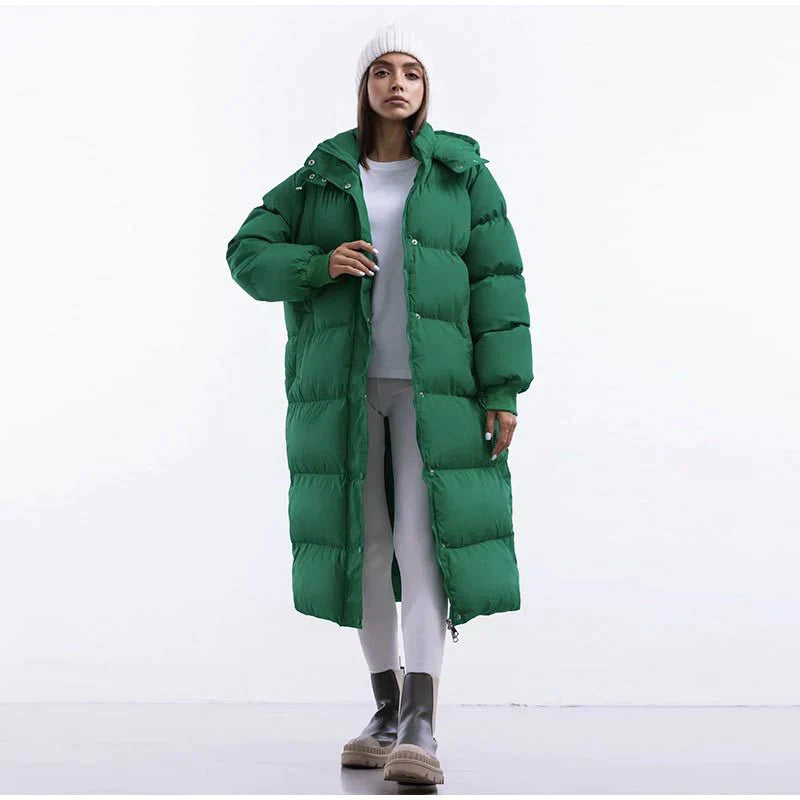 Abigail | lange wattierte winterjacke