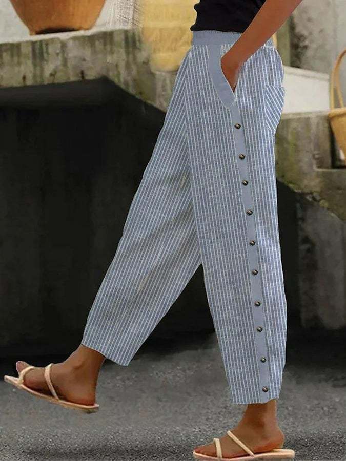 Heloise - Pantalon - Décontracté - Lin - Pour le quotidien pour femmes