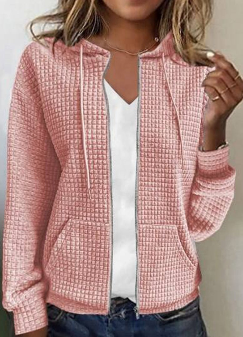 Sandra | Veste décontractée avec poche en couleur unie