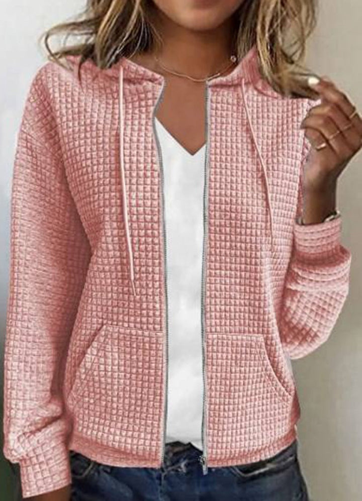 Sandra | Veste décontractée avec poche en couleur unie