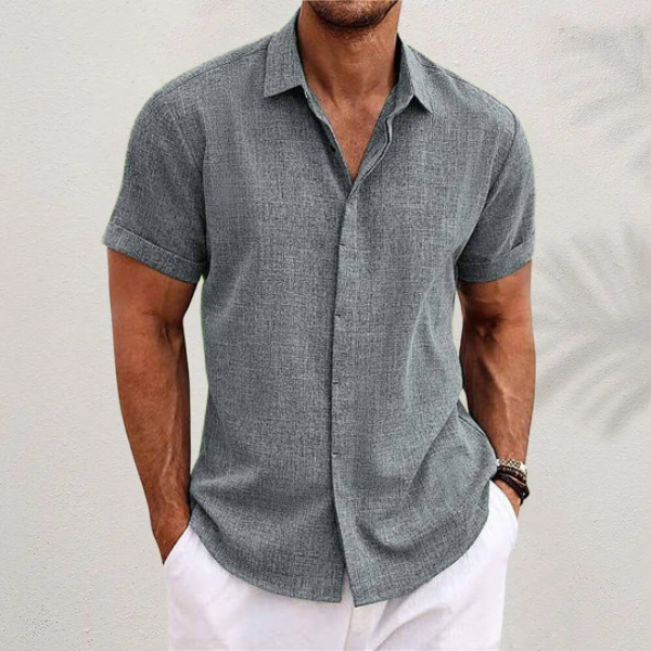 Camicia in lino di cotone