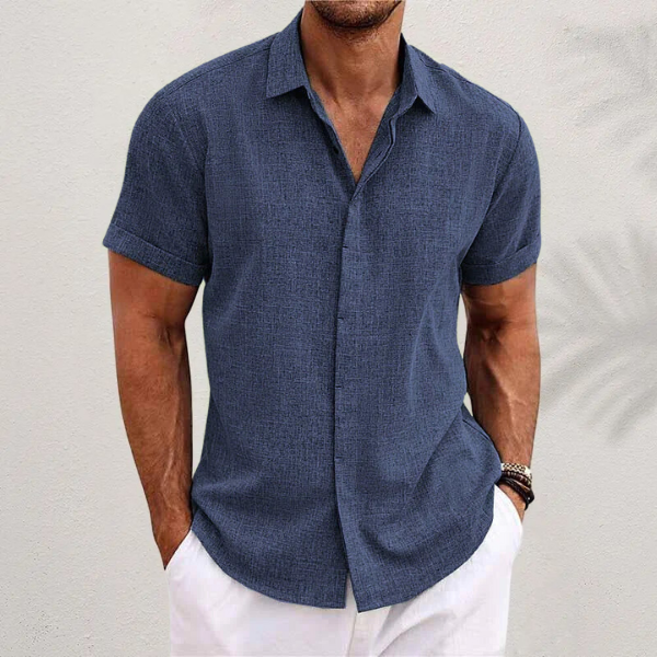 Camicia in lino di cotone