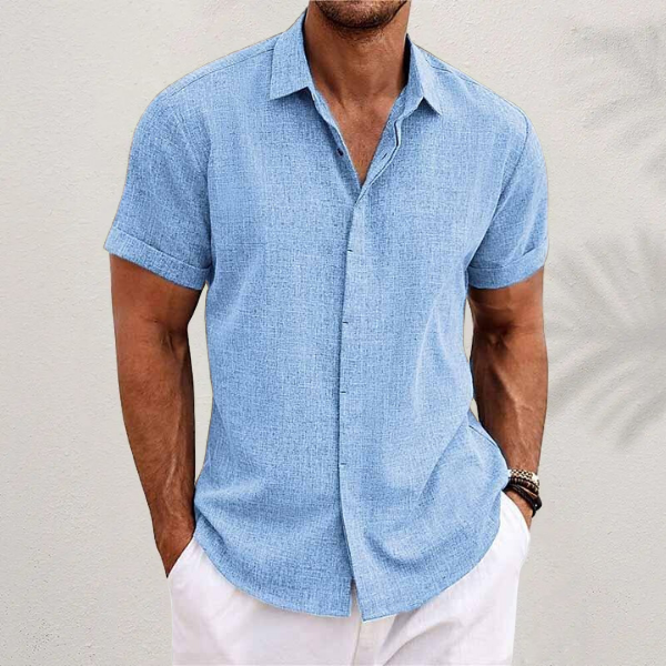 Camicia in lino di cotone