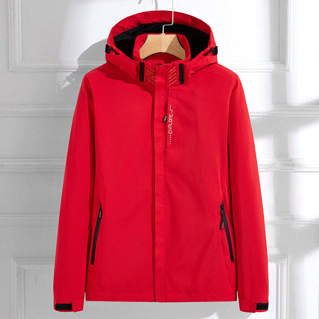 Giacca impermeabile elegante e casual con cappuccio per donna | Perfetta per attività all'aperto
