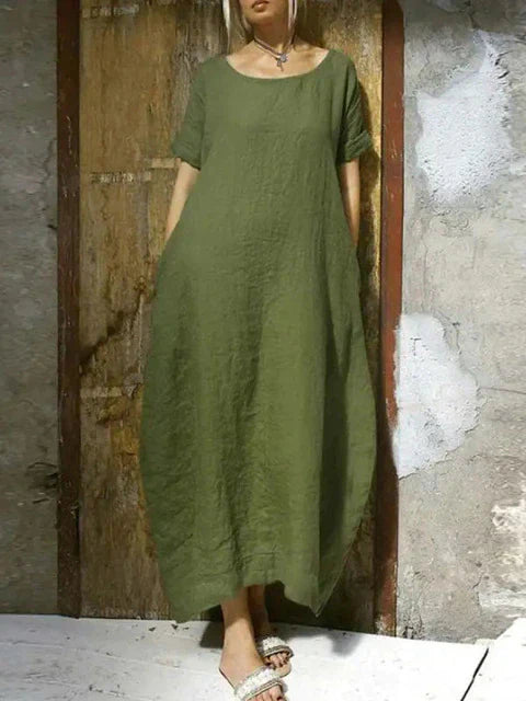 WINONA - Robe surdimensionnée en coton et lin