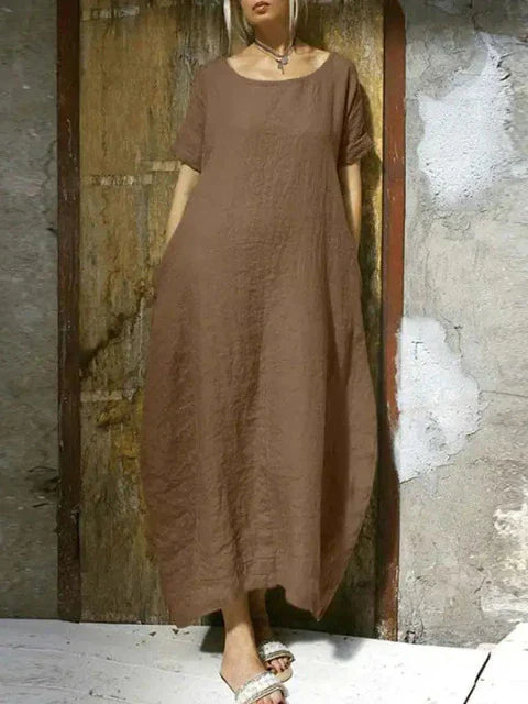 WINONA - Robe surdimensionnée en coton et lin