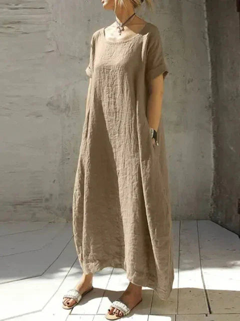 WINONA - Robe surdimensionnée en coton et lin