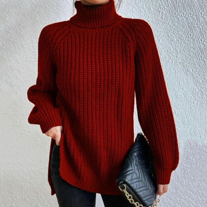 Ellaine | Pull à col roulé doux pour femmes en coton
