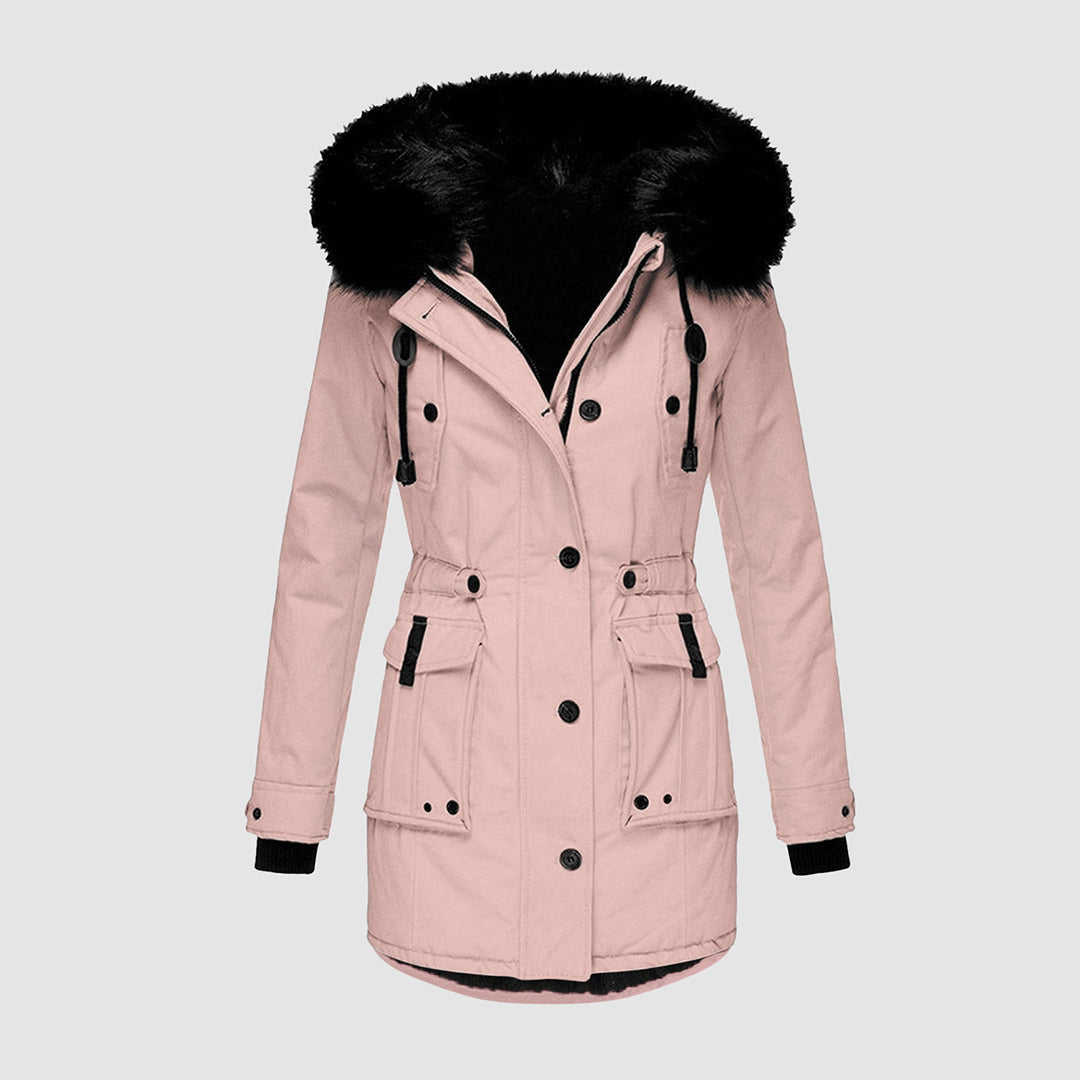 Ashley - winter jacket with fur hood