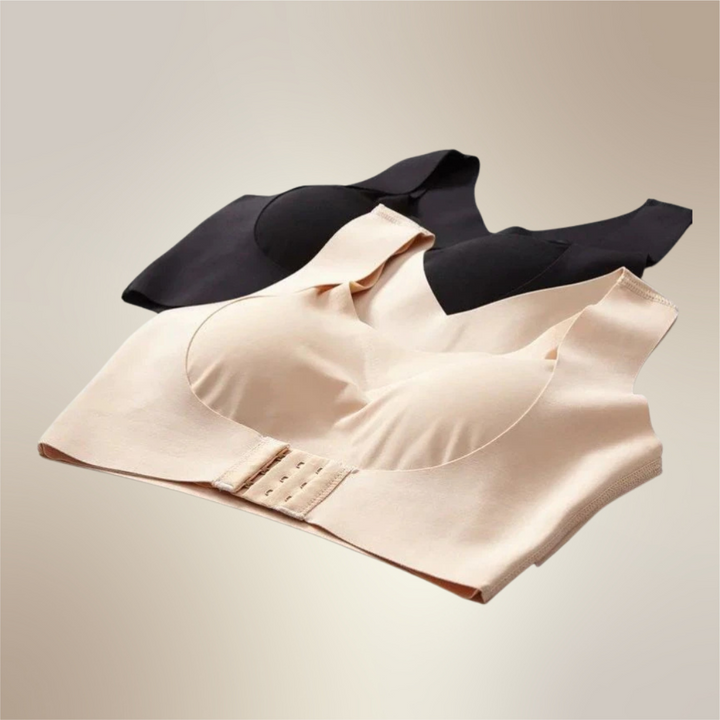Nahtloser Kompressions-BH mit Frontverschluss – Post-OP & Sport BH für Damen