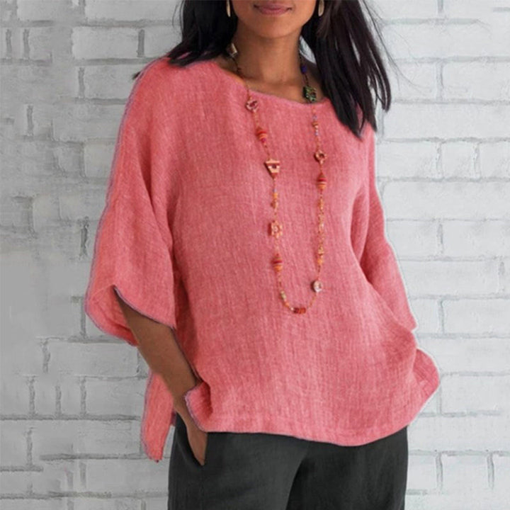 Jocelyn - blouse - décontractée - lin - adaptée pour tous les jours pour femmes