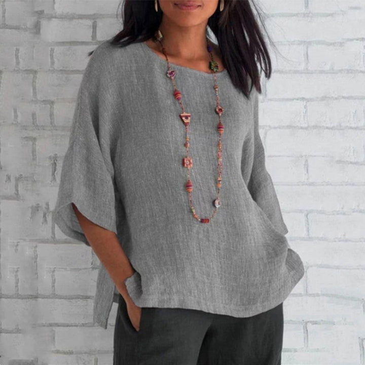 Jocelyn - blouse - décontractée - lin - adaptée pour tous les jours pour femmes