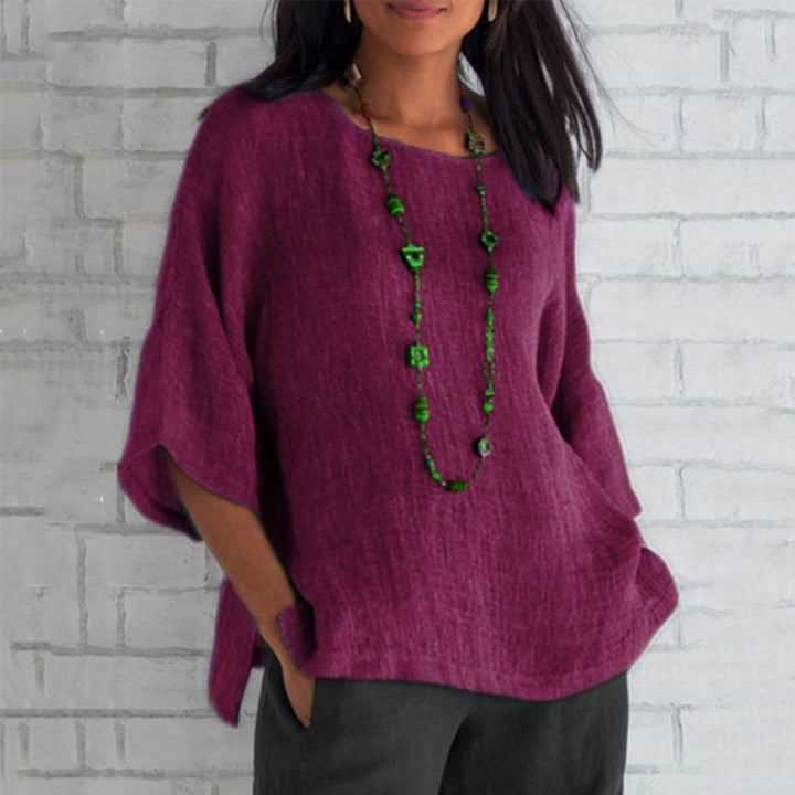 Jocelyn - blouse - décontractée - lin - adaptée pour tous les jours pour femmes