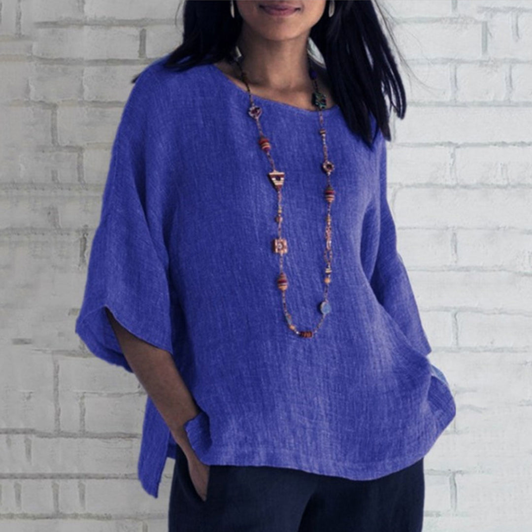 Jocelyn - blouse - décontractée - lin - adaptée pour tous les jours pour femmes