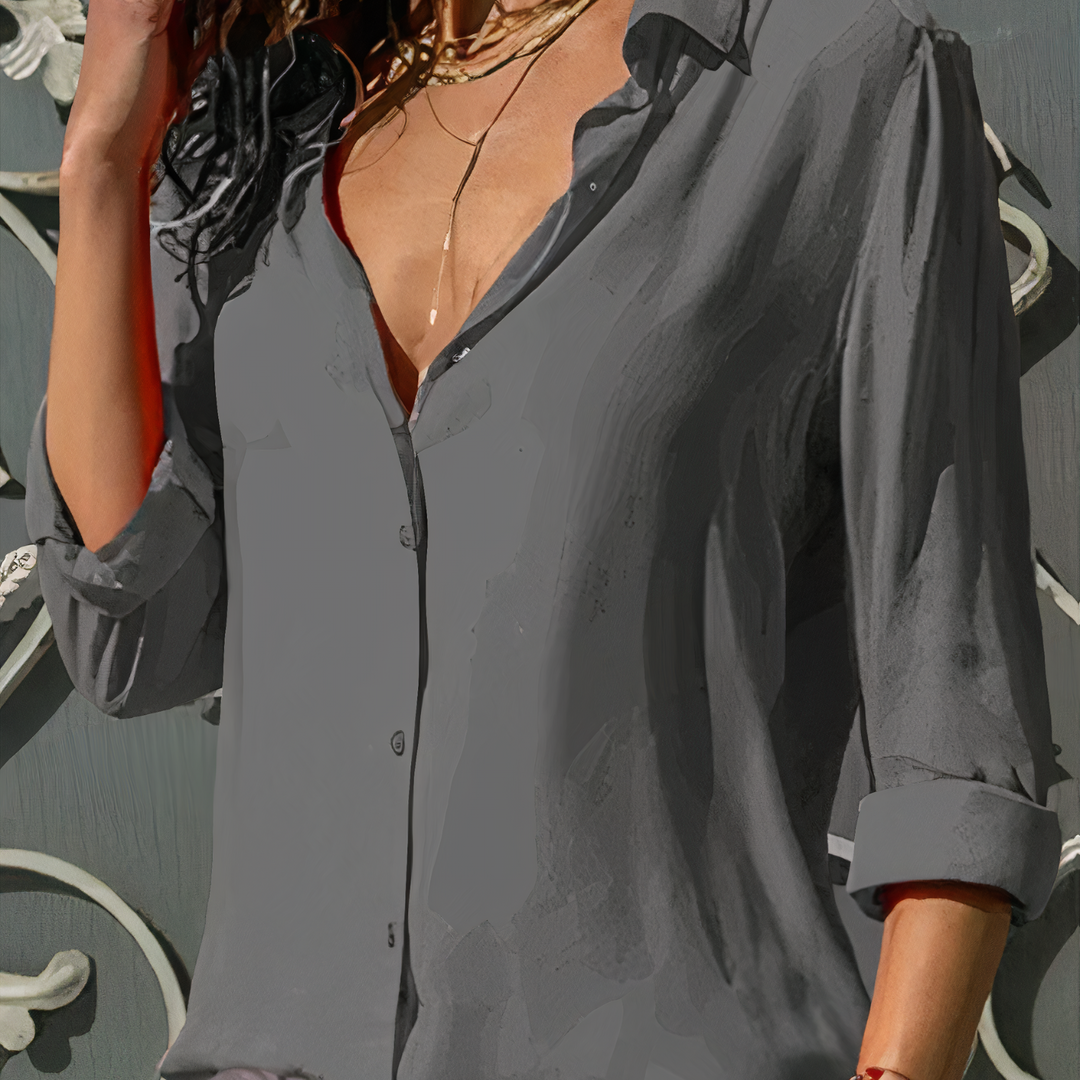 XAVIERA | Elegant blouse with long sleeves