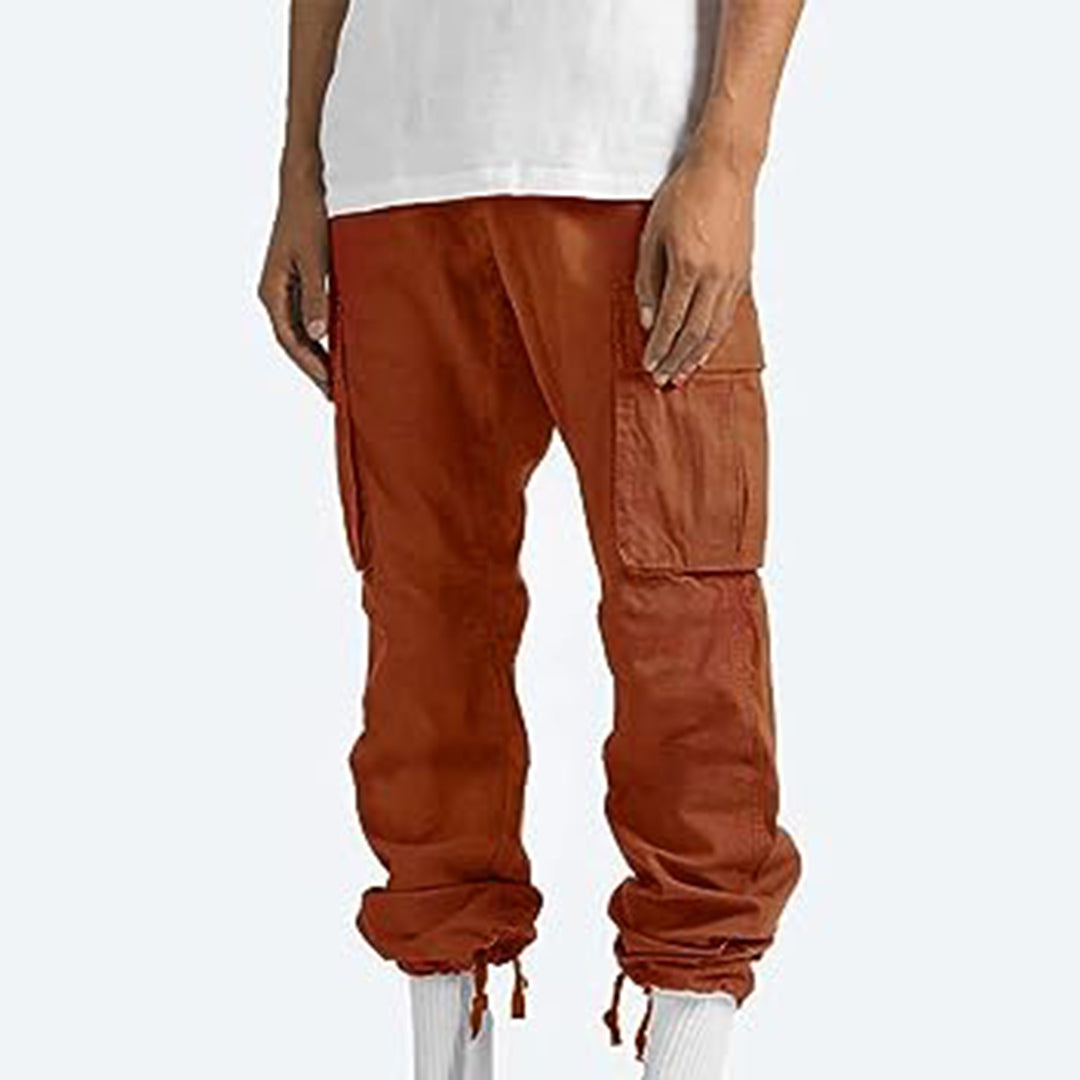 Pantalon cargo homme avec poches – Pantalon utilitaire ample style streetwear pour quotidien & loisirs