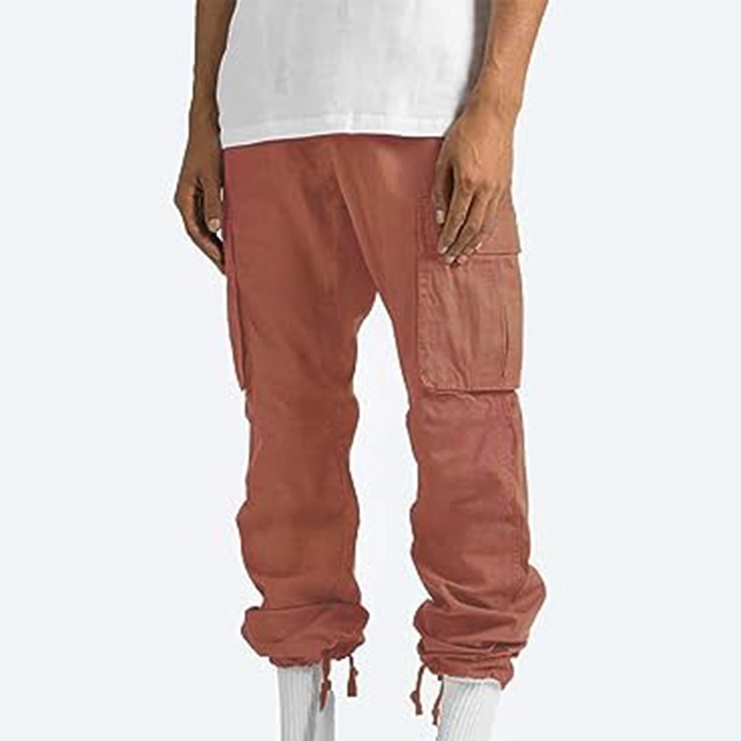 Pantalon cargo homme avec poches – Pantalon utilitaire ample style streetwear pour quotidien & loisirs