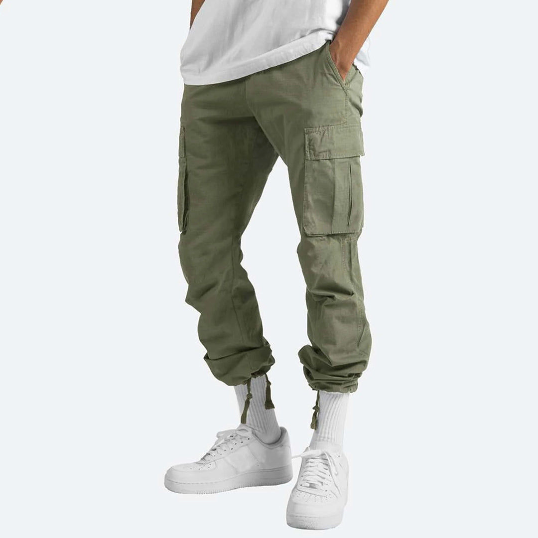 Pantalon cargo homme avec poches – Pantalon utilitaire ample style streetwear pour quotidien & loisirs