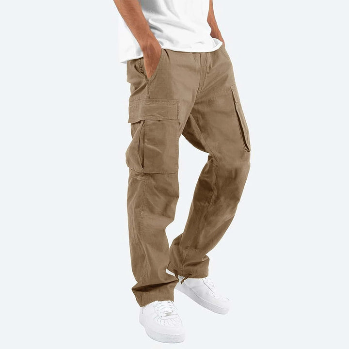 Pantalon cargo homme avec poches – Pantalon utilitaire ample style streetwear pour quotidien & loisirs