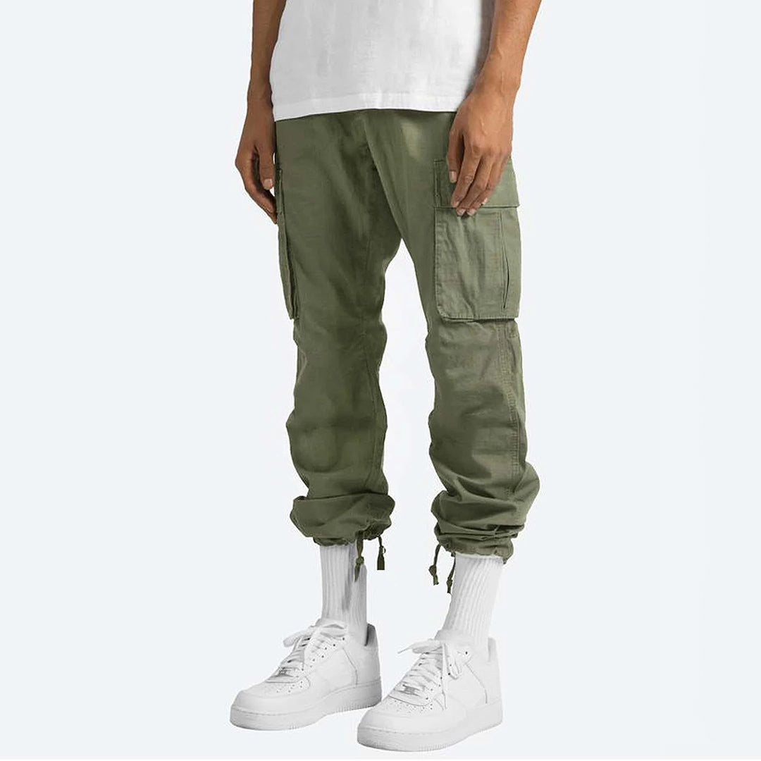 Pantalon cargo homme avec poches – Pantalon utilitaire ample style streetwear pour quotidien & loisirs