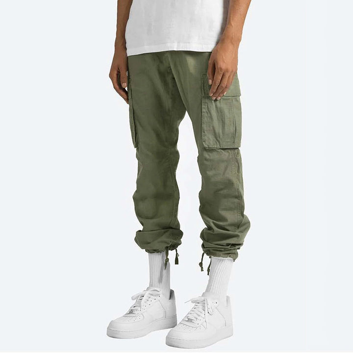 Pantalon cargo homme avec poches – Pantalon utilitaire ample style streetwear pour quotidien & loisirs