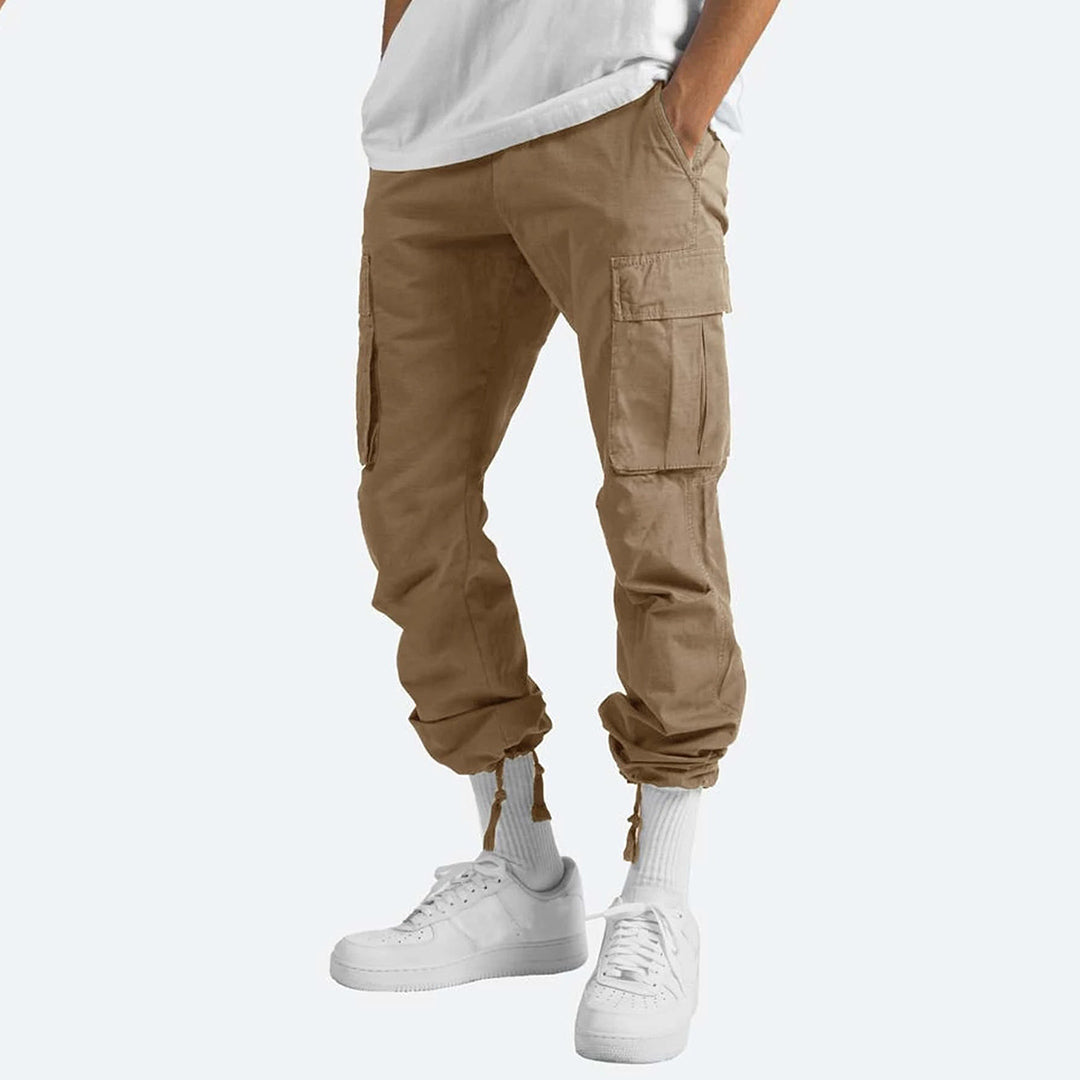 Pantalon cargo homme avec poches – Pantalon utilitaire ample style streetwear pour quotidien & loisirs