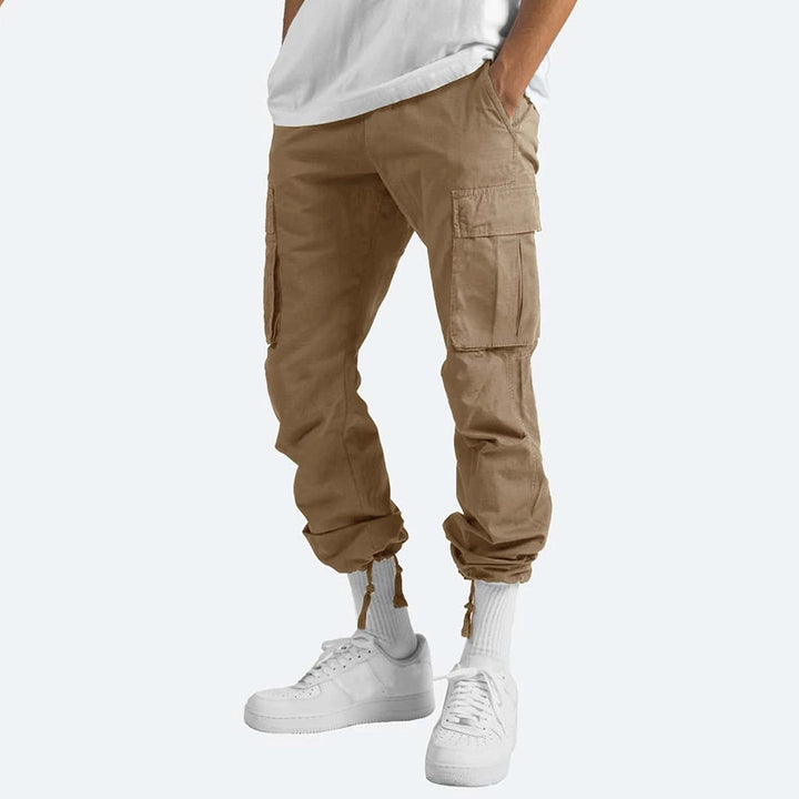 Pantalon cargo homme avec poches – Pantalon utilitaire ample style streetwear pour quotidien & loisirs