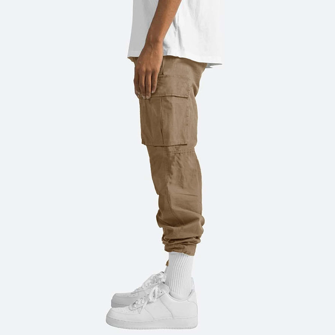 Pantalon cargo homme avec poches – Pantalon utilitaire ample style streetwear pour quotidien & loisirs