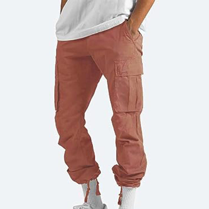 Pantalon cargo homme avec poches – Pantalon utilitaire ample style streetwear pour quotidien & loisirs
