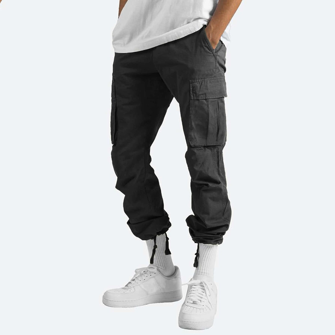 Pantalon cargo homme avec poches – Pantalon utilitaire ample style streetwear pour quotidien & loisirs