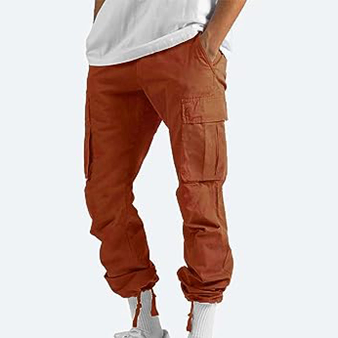Pantalon cargo homme avec poches – Pantalon utilitaire ample style streetwear pour quotidien & loisirs