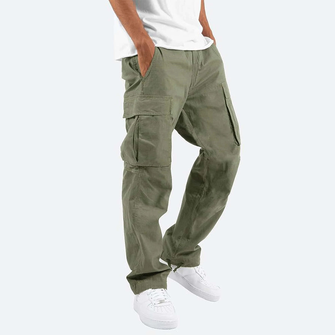 Pantalon cargo homme avec poches – Pantalon utilitaire ample style streetwear pour quotidien & loisirs