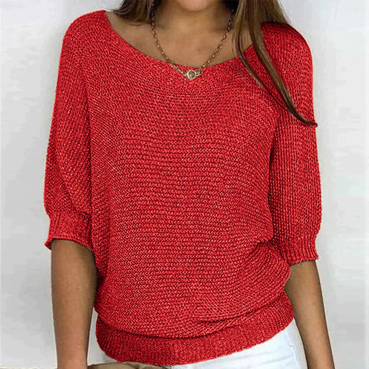 Bellerose - Top - Elegante - Motivo a maglia / Design versatile - Adatto per tutti i giorni per donna