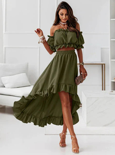 AMELIA - Ensemble robe d'été à volants