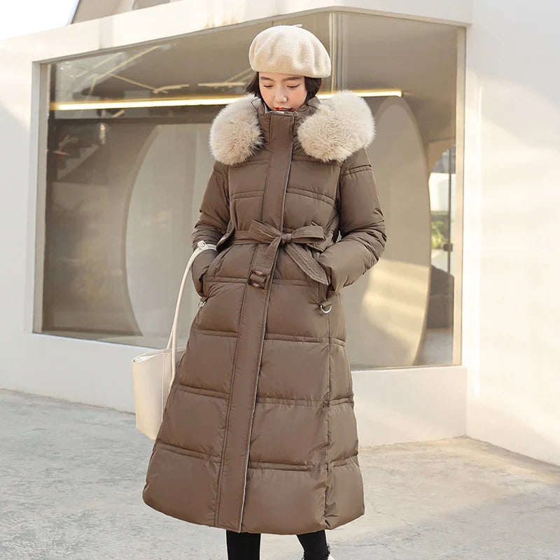 Kayla - Langer Winter-Wickelmantel