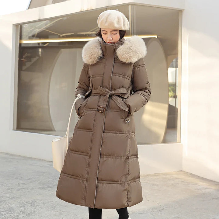 Kayla - Langer Winter-Wickelmantel