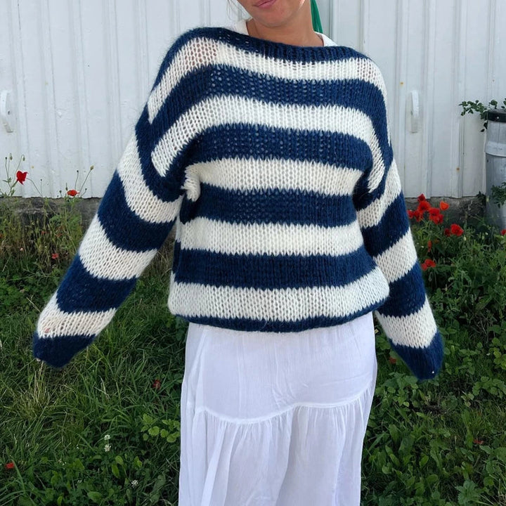 Elissa - gestreifter lockerer schicker Pullover