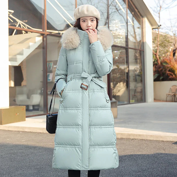 Kayla - Langer Winter-Wickelmantel