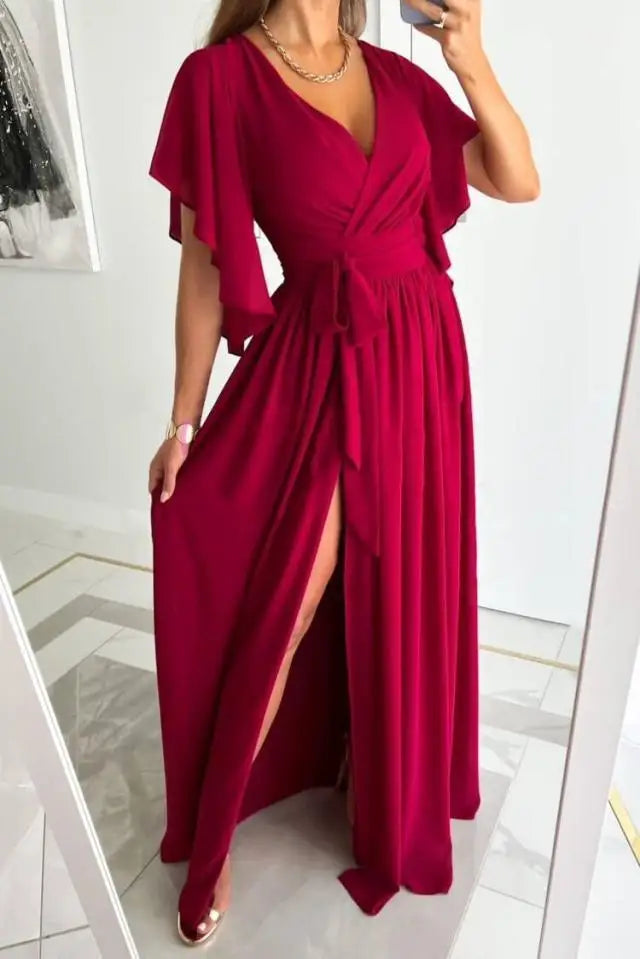 Fedelma - Vestito elegante con scollo a V
